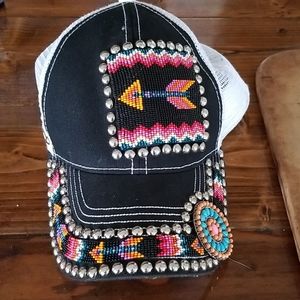 Beaded ball Cap